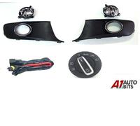 Nuovo Per VW Caddy Touran 10 + Fendinebbia Griglia Kit + Cavi + Faro