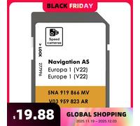 NUOVO per VW Discover Media Navigation AS V22 Versione Aggiornamento UK Europa Mappe 2025 Sat Nav Scheda SD EU 5NA919866 32GB