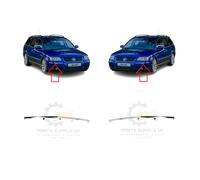 Nuovo Per VW Passat B5.5 00-05 Paraurti Anteriore Cromo Modanatura Orlo Paio Set