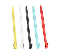 Nuovo per WiiU Pad Extra Stylus Touch Pen Pack 5 Colori di ricambio, per Wii U Gamepad Controller Gaming Tablet, Plastica Personalizzata Touch Screen Matita Nero/Bianco/Rosso/Giallo/Sky Blue Accessori
