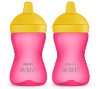 NUOVO Philips Avent bicchiere per bere SCF80404 set di 2 300 ml a prova di pe...