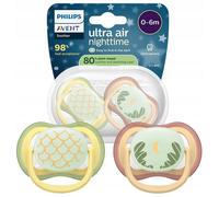 Philips Avent Ultra Air Day&Night SCF376/27 0-6m ciuccio Neutral 2 pz