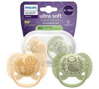 Philips Avent Ultrasoft SCF091/46 6-18 m ciuccio Neutral 2 pz