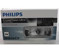 Nuovo Philips Cristallo Visione Ultra Alogena Faro H4656CV 12V Luminoso Xenon