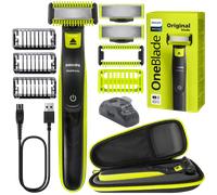 NUOVO Philips OneBlade QP2824 10 Face Body Trimmer 2 lame custodia