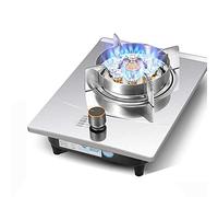 Nuovo Piano Cottura a Gas Piano Cottura a Gas da banco/fornello Singolo Incorporato ， Bruciatore ad Anello a Fuoco feroce a Nove cavità da 7,0 KW ， con Controllo della Temperatura