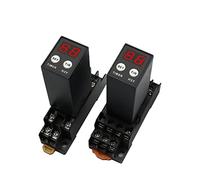 Nuovo piccolo display digitale H3Y-2/H3Y-4 Tempo di ciclo del relè Ritardatore controllo tempo 12V24V220V con presa base PYF08A/14A(Ac220v,H3Y-4)