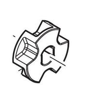 NUOVO pignone Makita SAW per Makita DUC254 Dolmar AS1925 199063-2