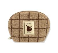 NUOVO Pokemon Center Eevee Plush Pouch - Custodia rotonda in velluto a...