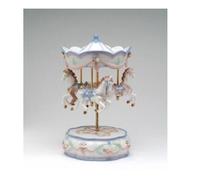 Nuovo Porcellana Merry-Go-Around, Cavalli Il Carosello Waltz Carillon 58031-NAIS