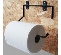 ® Nuovo Portarotolo industriale a muro NERO porta asciugamani bagno per rotoloni