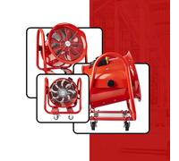Nuovo Portatile Ventilatore Assiale Officina Estrattore Industriale Fan 8/2.5cm