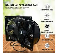 Nuovo Potente Industriale Commerciale Heavy Duty Metallo Estrattore Acustiche