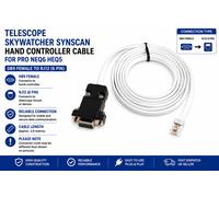 Nuovo Pro NEQ6 HEQ5 Skywatcher Synscan PC - Cavo Del Controllore A Mano