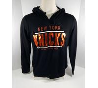 Nuovo Pullover Hoodie Nero New York Knicks Da Donna Nuova Era L NWT