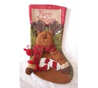 Nuovo Qualità Happy Renna Deluxe Merry Christmas Calza