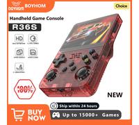 NUOVO R36S Retro Console di gioco portatile Sistema Linux Schermo IPS da 3,5 pollici Lettore video tascabile portatile 64GB 128GB Giochi Regalo per bambini