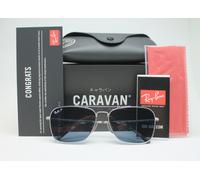 Nuovo ray ban CARAVAN TITANIUM RB8613M 9165 Polarizzati Sole Misura: 58-15-140