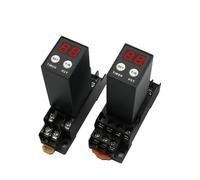 Nuovo relè digitale H3Y-2/H3Y-4 Relè di accensione Siklus Waktu Kontrol Delayering 12V24V220V Con base Soket PYF08A/14A 1 pz(AC220V,H3Y-2)