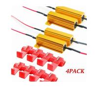 Nuovo resistore di carico da 4 pezzi da 50 W e 6 ohm per lampadina LED con lampeggiamento rapido e errore