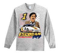NUOVO RETRO KINGS x SWOD ESCOBAR GRIGIO LS Maglietta SMALL-4XLARGE MADE IN USA