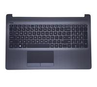 Nuovo ricambio per palmare per laptop originale layout non retroilluminato per HP 15-DA0005NH, HP 15-DA0005NIA tastiera lucida compatibile con L20449-001 con telaio touchpad nero