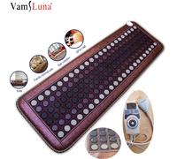 Nuovo riscaldamento a infrarossi lontani Tappetino in giada Pietre calde Cuscinetto in tormalina di giada Tappetino termico per terapia - Materasso in rete Temporizzatore e temperatura regolabili