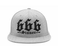 Nuovo Rosso Diavolo 666 Peccatore 210 flexfit Cappello Grigio/Nero S/M L/XL #