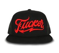 Nuovo Rosso Diavolo Fuxker Cappello Camionista Nero/Rosso #ETC 126 BLK BLK BLK