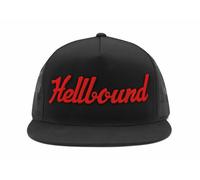 Nuovo Rosso Diavolo Hellbound Cappello Camionista Nero/Rosso #ETC 825 BLK BLK
