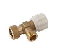 NUOVO RUBINETTO SCOMPONIBILE D'ARRESTO 3/8" - 3/8'' CON NIPPLO 1/2 PER 6 E 9 LT