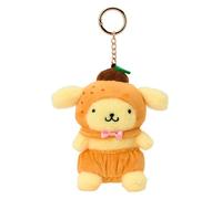 NUOVO Sanrio Pompompurin Fruit Design Portachiavi Borsa Charm 5,5"H con Cap...