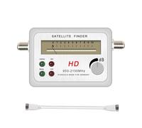 Nuovo Sat Finder TV HD Satellite Misuratore di segnale digitale Ricevitore for Dish LNB Direc Amplificatore Satfinder(Added White cable)