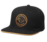 NUOVO Savage Gear Badge Flatbill Cap Black Orange Cappello
