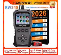 Nuovo Scanner Diagnostico Auto KONNWEI KW340 OBD2 2026 con Funzione di Controllo Batteria, I/M, VIN, DTC, Lettura Codici Errore e Dati in Tempo Reale