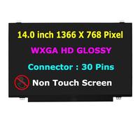 Nuovo schermo di ricambio per B140XTN03.2 HW5A, B140XTN02.E, B140XTN02.E HW2A connettore per laptop da 14,0 pollici a 30 pin Pannello LED per display lucido HD (1366 x 768)