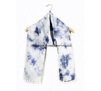 Nuovo Sciarpa Colorata Tie Dye Lunga Morbida In Cotone Per Donna