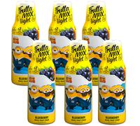NUOVO sciroppo FruttaMax MINIONS BLUEBERRY LIGHT 500 ml, concentrato, 6 pz, s...