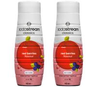 NUOVO sciroppo SodaStream frutti di bosco 2 x 440 ml sciroppo per bevande sen...
