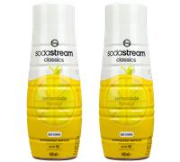 NUOVO sciroppo SodaStream limone senza zucchero 2x440 ml concentrato gusto li...