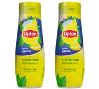 NUOVO sciroppo Sodastream Lipton tè freddo limone 2 x 440 ml sciroppo per bev...