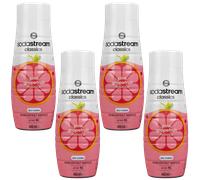 NUOVO sciroppo Sodastream pompelmo rosa 4x440 ml senza zucchero con vitamine