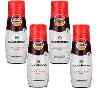 NUOVO sciroppo Sodastream Schwip Schwap Cola arancione 4 x 440 ml sciroppo pe...