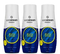 NUOVO sciroppo SodaStream Xtreme Energy 3x440 ml bevanda energetica concentra...