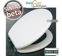 NUOVO SEDILE ASSE WC SIMAS BETA MARCA ACB ERCOS GOLD ANIMA IN LEGNO COPRIWC