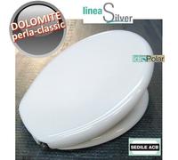 Sedile per wc PERLA CLASSIC Ceramica Dolomite in termoindurente - ACB Ercos