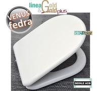 NUOVO SEDILE WC COPERCHIO ASSE FEDRA VENUS VASO ANIMA IN LEGNO ACB ERCOS GOLD