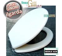 NUOVO SEDILE WC POZZI GINORI ILGARDA TAVOLETTA MARCA ACB ERCOS GOLD ITALY