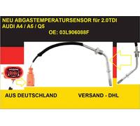 NTY Sensore temperatura gas di scarico EGT-AU-023 OE 03L906088F per Audi A4/A5/Q5 2.0 TDI