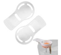 Nuovo separatore di uova - Schiacciato uovo 2 pezzi Tabella separatore uovo - Kitchen Egg Tools Compact Filtro uovo Splitter per ristorante domestico